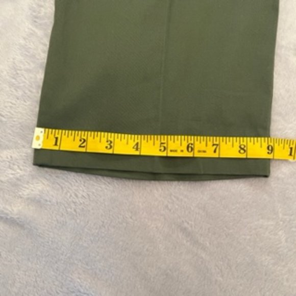 Larry Levine Stretch Crop Pants 12 Color NOA Olive Oil (NWT) - Picture 4 of 15